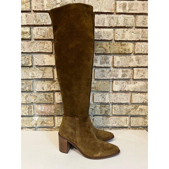 Seychelles Gifted Suede Womens Zipper Over-The-Knee Boots Brown Size 6 - Picture 2 of 9